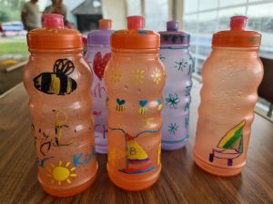 Customised water bottles