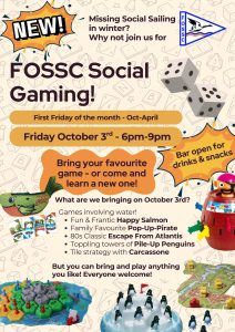 FOSSC Board Games night - first Friday of the Month, starting Oct 3rd
