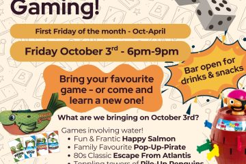 FOSSC Board Games night - first Friday of the Month, starting Oct 3rd